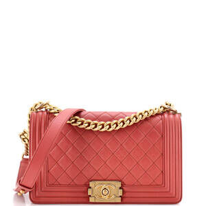 Chanel New Medium Boy Flap Bag Quilted Lambskin